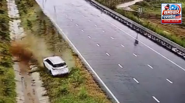 गंगा एक्सप्रेस-वे पर भाजपा विधायक की फॉर्च्यूनर पोल से टकराई, विधायक समेत तीन घायल