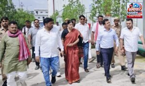 सांसद ने अधिकारियों संग एग्रो पार्क का किया निरीक्षण, नाला सफाई के दिए निर्देश