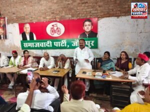 समाजवादी पार्टी कार्यालय में विधि-विधान से हुई भगवान विश्वकर्मा की पूजा