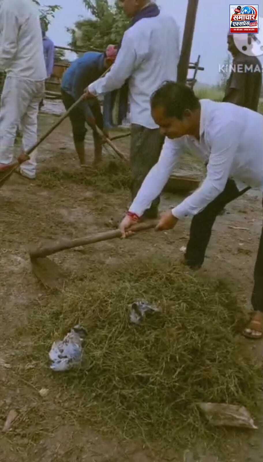 सेवा संकल्प अभियान के तहत गौशाला में स्वच्छता, गौसेवा के साथ पौधरोपण