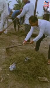 सेवा संकल्प अभियान के तहत गौशाला में स्वच्छता, गौसेवा के साथ पौधरोपण